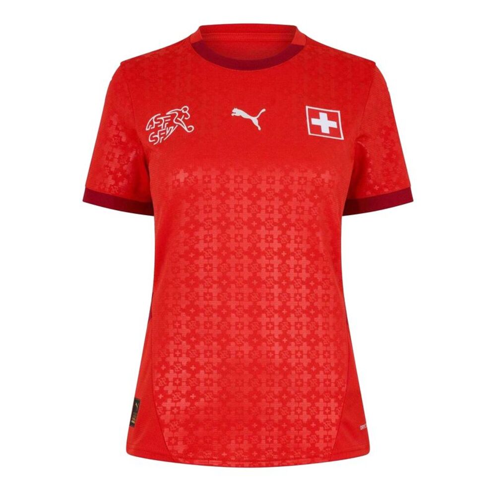 Switzerland Womens/Ladies 2025 Puma Home Shirt / Red